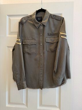 Women’s Rails Olive Green Button-Up shirt